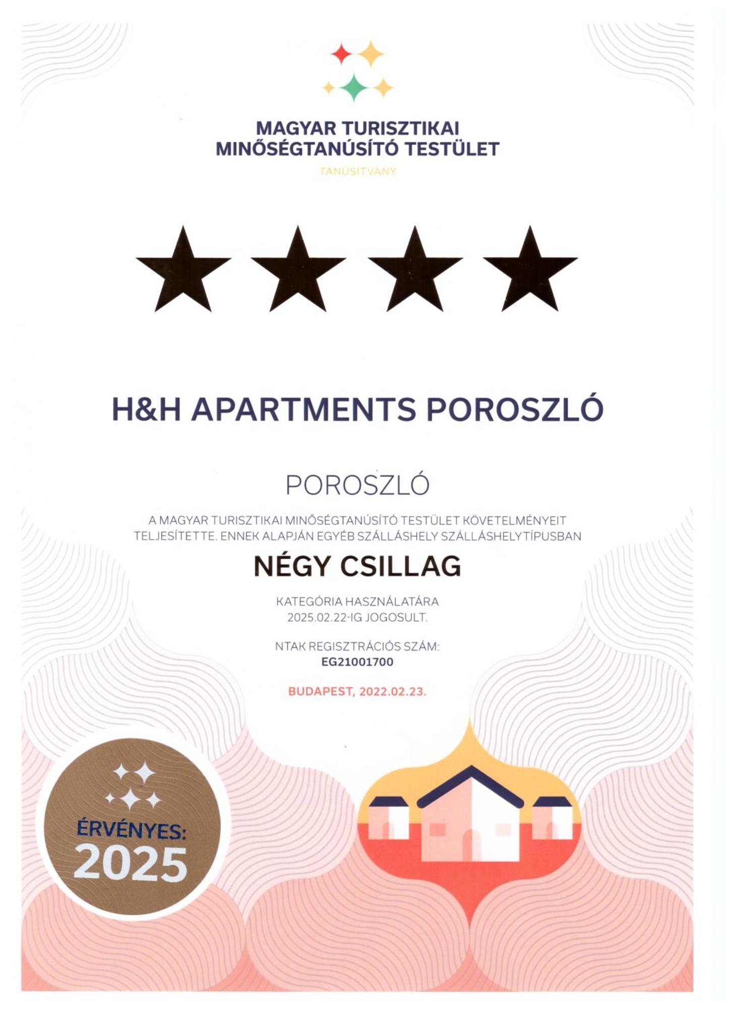 H&H Apartments Poroszló 外观 照片